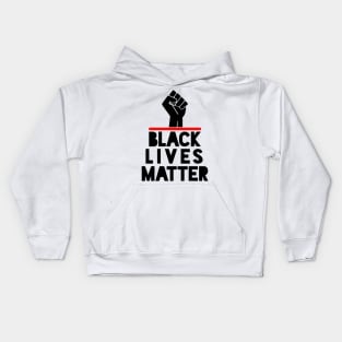 Black Lives Matter hand fist Kids Hoodie